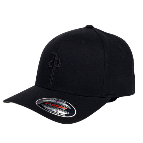 Red Dragon 'OG Puffy' Flexfit Cap - Black/Black
