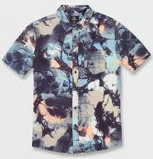 Volcom 'Skulli Print' Short Sleeve - Navy