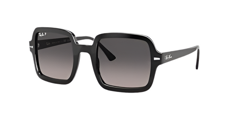 Ray-Ban '2188' Sunglasses - Polished Black / Grey