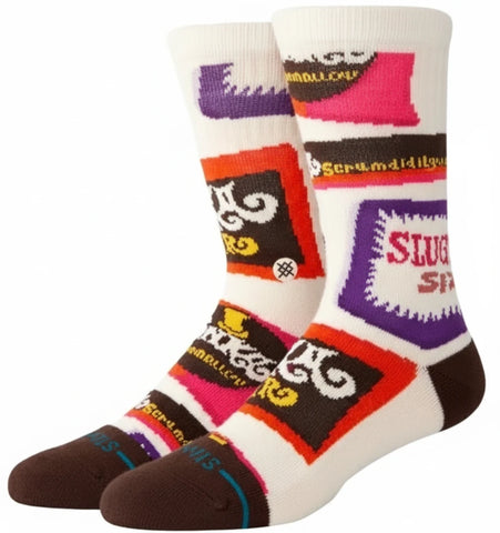 Stance x Willy Wonka The Chocolate Factory 'Wonka Bars' Socks - Brown