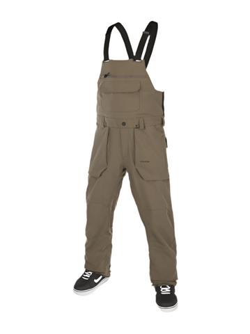 Volcom 'Roan BIB' Overall - Dark Teak