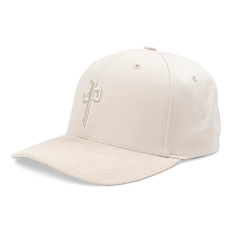 Red Dragon 'Corduroy Brim' Cap - Cream