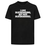 Skate Mental 'I Love Skateboarding' Tee - Black
