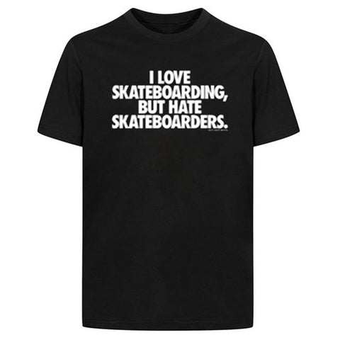 Skate Mental 'I Love Skateboarding' Tee - Black
