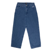 Magenta 'Ledge' Denim Baggy Jeans - Blue