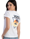 Vans 'Get Away' Cropped Tee -  White (Women's)