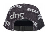 Supreme 'Jacquard Logos' Denim Camp Cap - Rigid Indigo