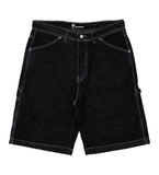 Red Dragon 'Mechanizer' Baggy Jean Shorts - Black