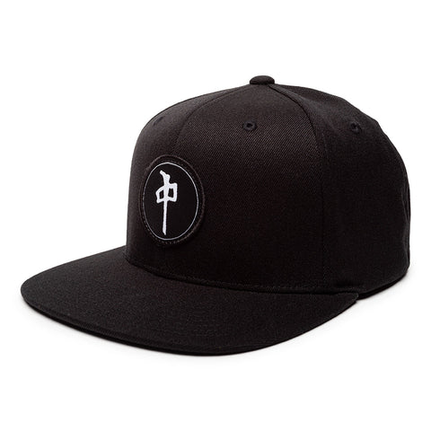 Red Dragon 'Chung' Snapback Cap - Black