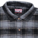 Frosted Skateboards 'Checks' Flannel L/S Shirt - Tan/Blue