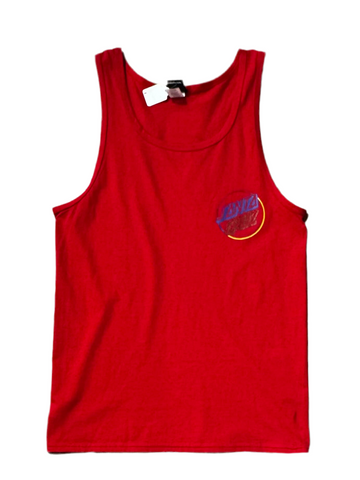 Santa Cruz 'Retro Wheel' Tank Top - Red
