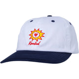 Krooked 'Sun Heart' Snapback Cap - White/Navy
