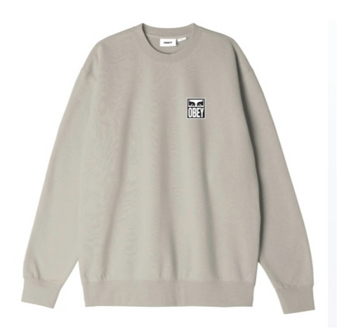 Obey 'Eyes Icon' Sweatshirt - Silver Grey