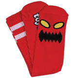 Toy Machine 'Monster Face' Crew Socks - Red