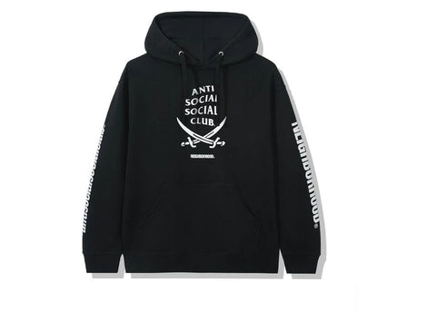 Anti Social Social Club x Neighborhood '6ix' Hoodie - Black