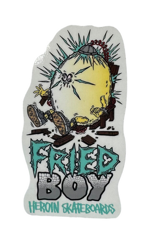 Heroin Skateboards 'Fried Boy' - Tiffany Blue