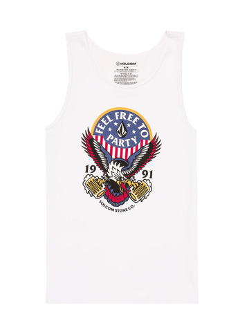 Volcom 'Freedom Eagle' Tank Top - White