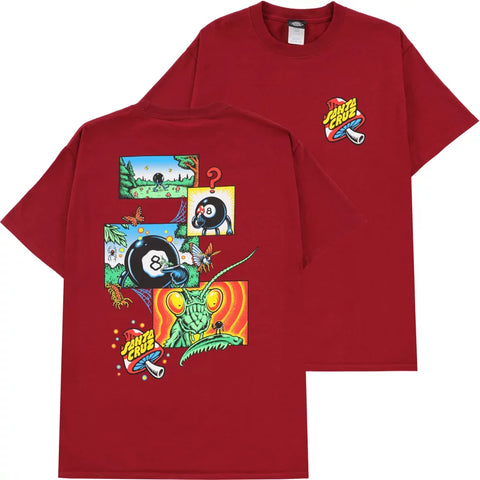 Santa Cruz 'Winkowski 8BALLR' Tee - Cardinal