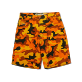 HUF 'Kinda Loose' Baggy Double Knee Shorts - Lava Camo