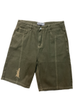 Frosted 'Baggy' Shorts - Olive