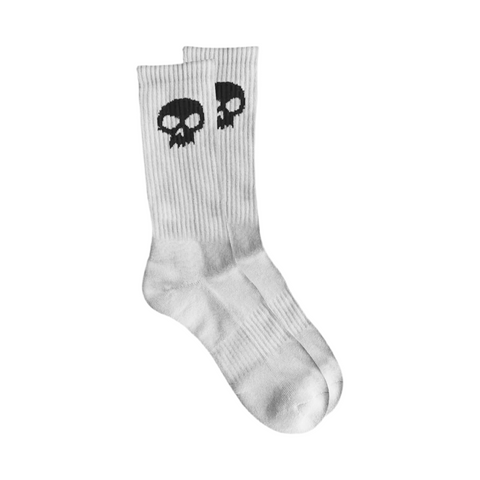 Zero 'Skull' Socks - White
