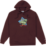 Classic Grip 'Cool Gator' Hoodie - Burgundy