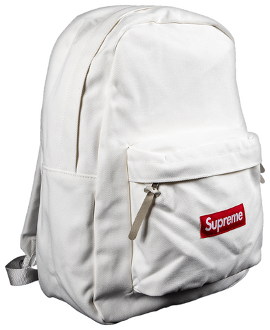 Supreme Canvas Backpack - White