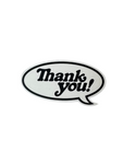 Thank You 'Phylactery' Sticker - Black