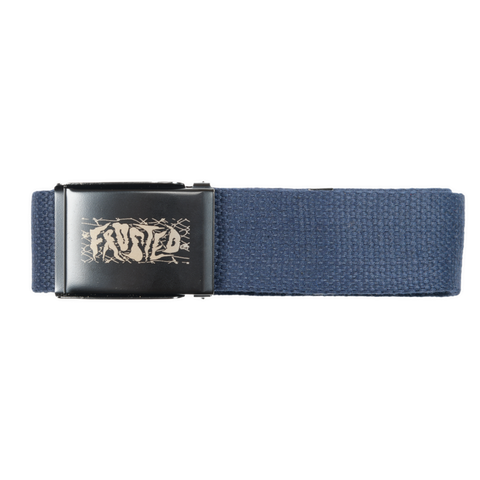 Frosted 'Web' Belt - Navy/Black
