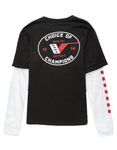 Vans 'Sk8 Hi Octane' Twofer L/S Tee (Boys) - Black
