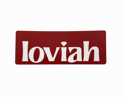 Loviah 'Classic Logo' Sticker - Red