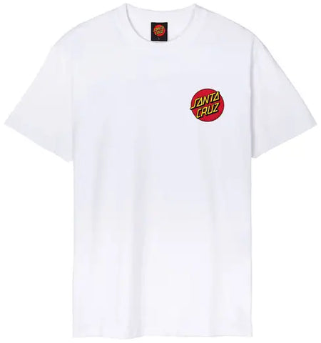 Santa Cruz 'Classic Dot' Tee - White