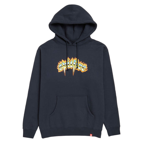 Spitfire 'Chrome Venom' Hoodie - Navy/Multi Color Print