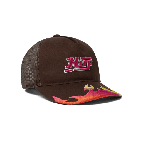 HUF 'Exhaust' Trucker Cap - Bison