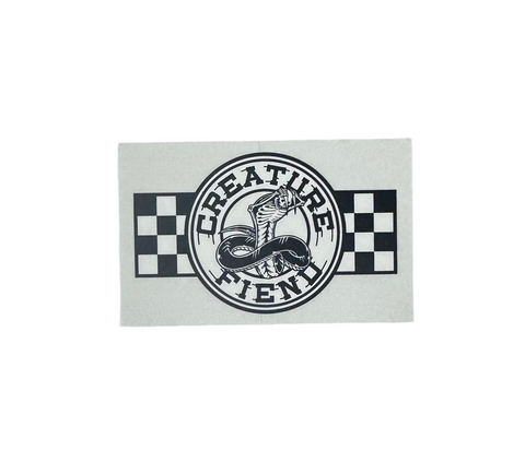 Creature Skateboards 'Fiend' Sticker - Black