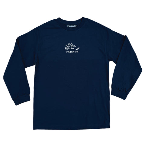 Frosted 'Classic Monday' L/S Tee - Navy