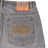 Frosted Skateboards 'Wavy' Baggy Jeans - Shadow Black