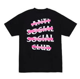 Anti Social Social Club x Mastermind 'Skull' Tee - Black/Pink