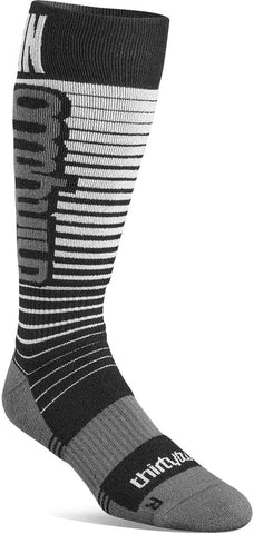 ThirtyTwo 'Signature' Merino Socks - Black/Shiny Silver
