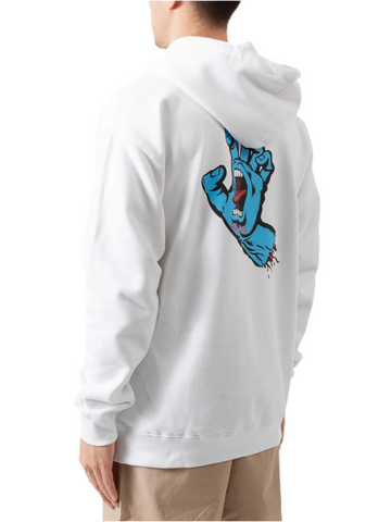 Santa Cruz 'Screaming Hand' Hoodie - White