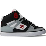 DC 'Pure High-Top WC' Shoes - Black/Grey/Red
