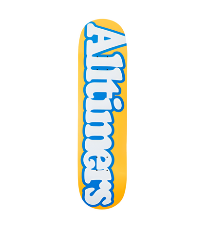 Alltimers 'Broadway' Skate Deck - Orange