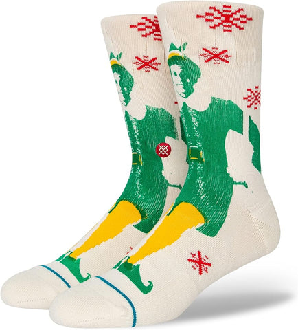 Stance x Elf 'Buddy the Elf'  Crew Socks - Off White