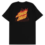 Santa Cruz 'Flamed' Tee - Black