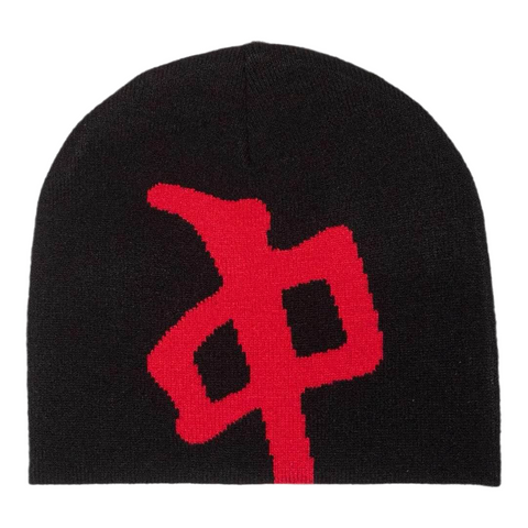 Red Dragon 'Chung' Beanie - Black/Red