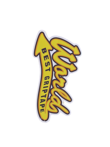 Grip 'Worlds Best Griptape' Sticker - Yellow