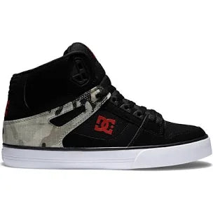 DC 'Pure High-Top WC' Shoes - Astro Camo Black