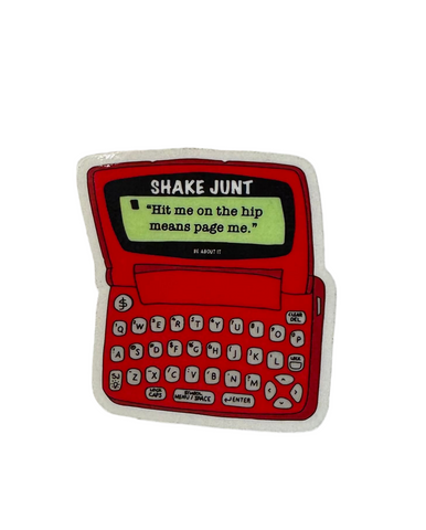 Shake Junt 'Flip Phone' Sticker - Red