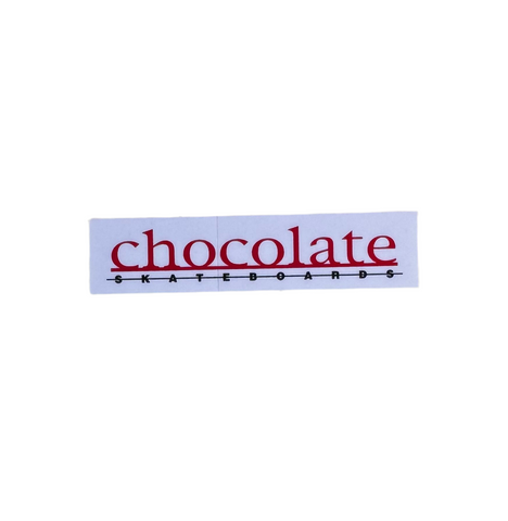 Chocolate Skateboards 'OG Logo' Sticker - Red