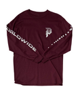 Primitive 'Dirty P Bars' L/S Tee - Burgundy